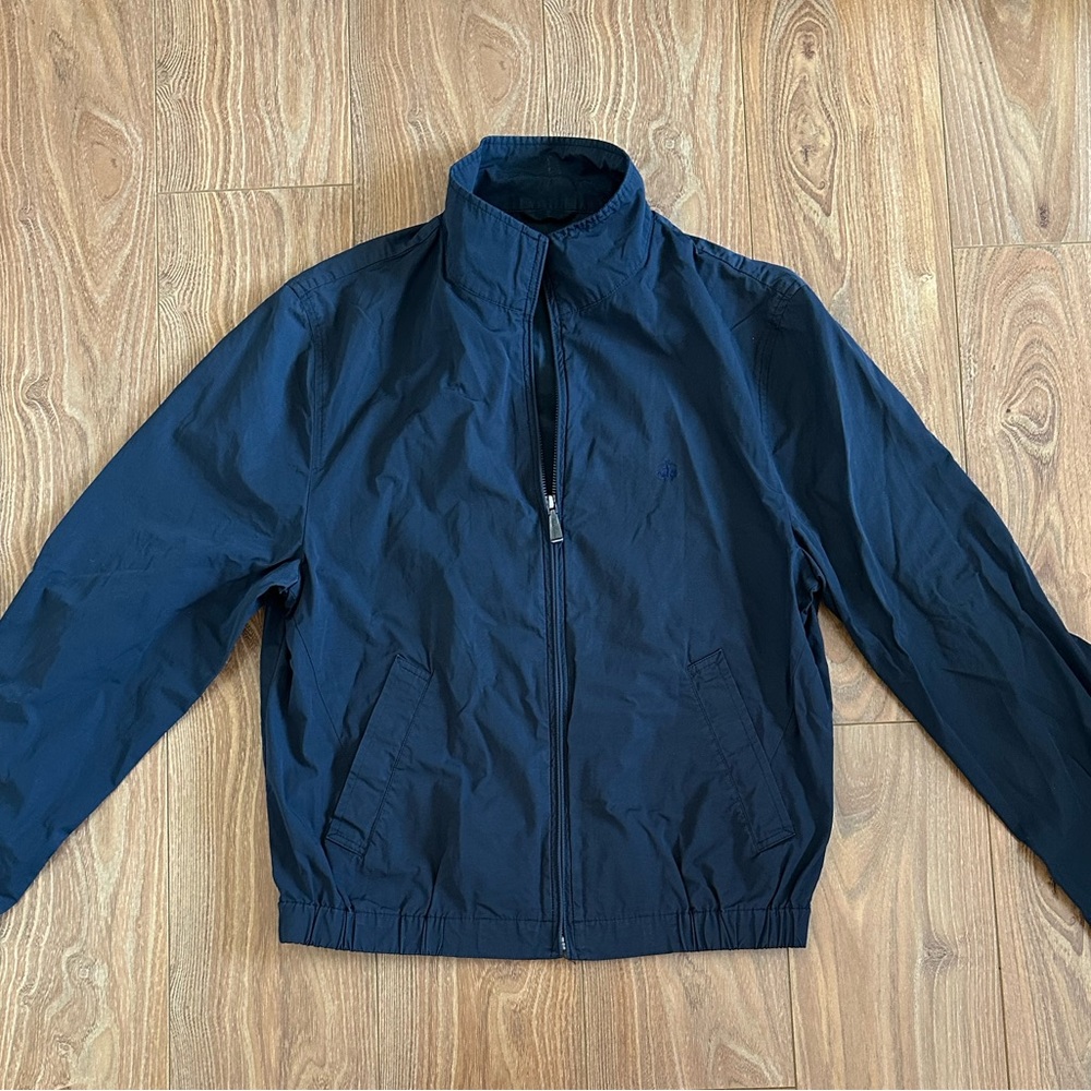 346 Brooks Brothers Gray/Dark Navy Nylon Jacket